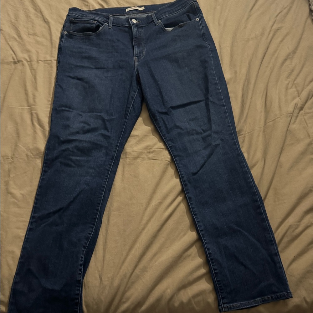 Levi's Blue Straight Leg Jeans size 16